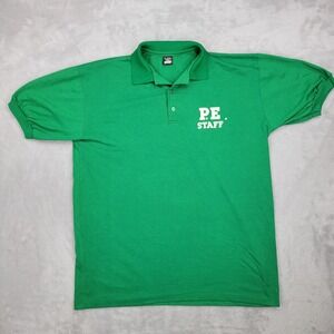 Vintage Single Stitch Shirt‎ Mens XL School Employee Work Job PE Gym Extra Large
